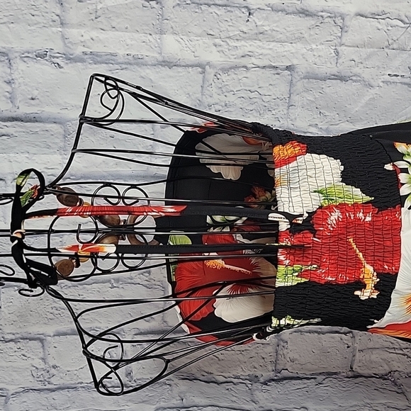 STEVEN WEAR DESIGNED BY HAWAII Tropical Floral Maxi Dress Small - Picture 8 of 11